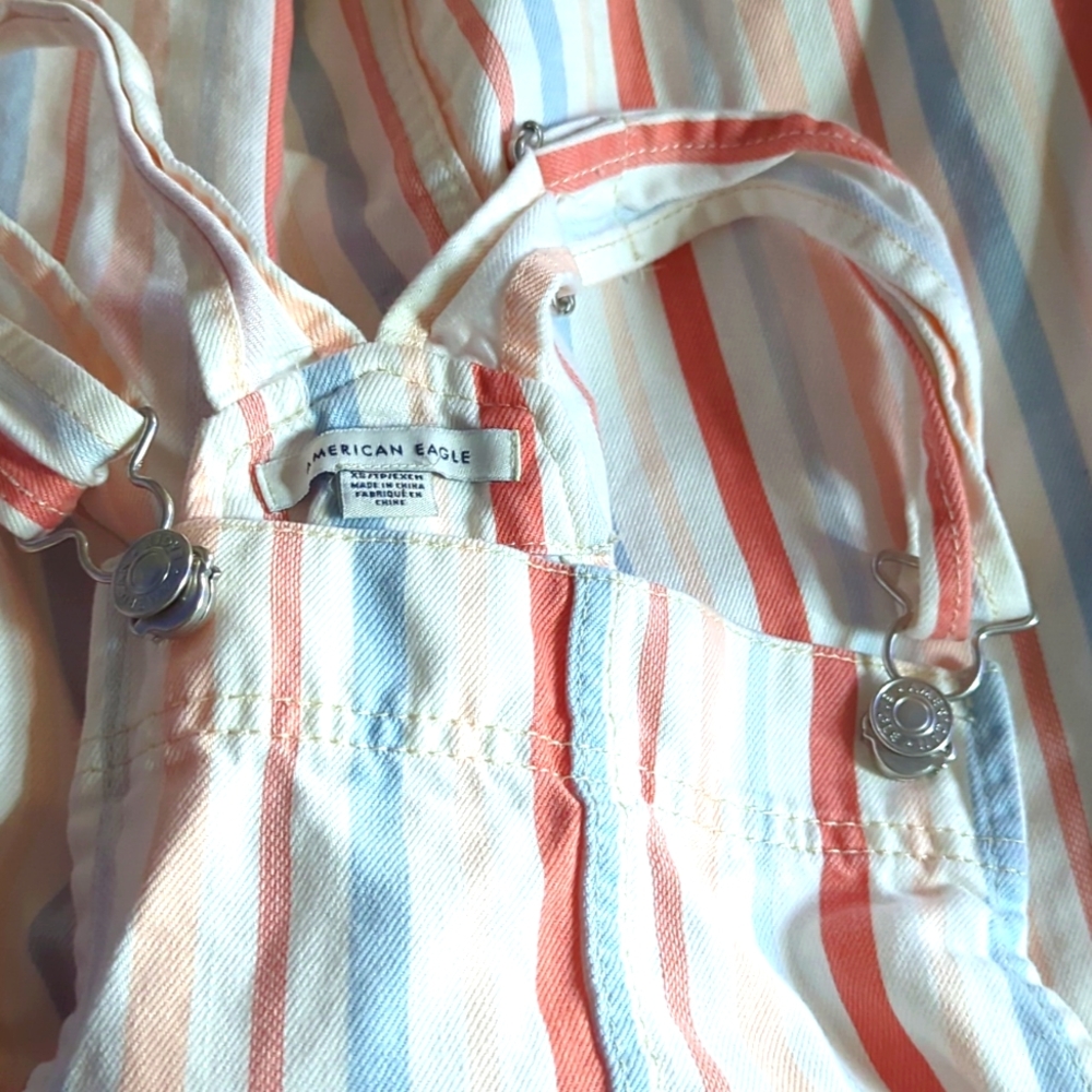 AMERICAN EAGLE OUTFITTERS Overall Denim Dress with Pockets XS - Picture 6 of 13